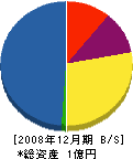 花輪建設工業 貸借対照表 2008年12月期