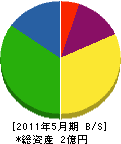 ヨシノ工業 貸借対照表 2011年5月期