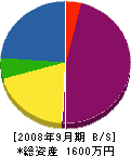 太誠土木 貸借対照表 2008年9月期