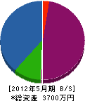 廣瀬産業 貸借対照表 2012年5月期