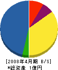 川村土木 貸借対照表 2008年4月期