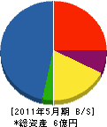 谷村工業 貸借対照表 2011年5月期