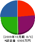 信東 貸借対照表 2009年10月期