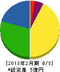 今井工務店 貸借対照表 2013年2月期