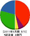 阪神装路 貸借対照表 2011年6月期