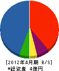 宮崎土建工業所 貸借対照表 2012年4月期