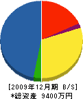 十和田水道設備 貸借対照表 2009年12月期