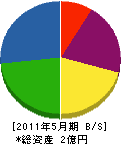 岡山産業 貸借対照表 2011年5月期
