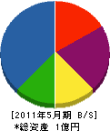 大橋電気工事 貸借対照表 2011年5月期