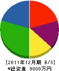 明電商社 貸借対照表 2011年12月期