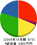込山工務店 貸借対照表 2009年10月期