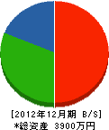 公陽クレーン 貸借対照表 2012年12月期