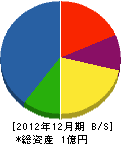 上野建設 貸借対照表 2012年12月期