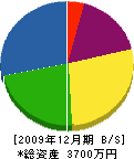 秋北電設（業） 貸借対照表 2009年12月期