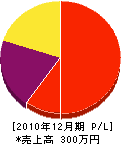 円山庭園 損益計算書 2010年12月期