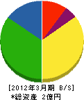 富士小松工務店 貸借対照表 2012年3月期