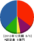 長島建設 貸借対照表 2012年12月期