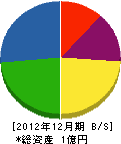 小山田組 貸借対照表 2012年12月期