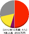 武井工業所 損益計算書 2012年12月期