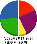 寺田塗装工業所 貸借対照表 2010年8月期