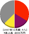 山田電気工事 損益計算書 2007年12月期