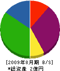 栄進重機 貸借対照表 2009年8月期