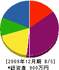 吉野工務店 貸借対照表 2009年12月期
