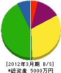 長尾清掃社 貸借対照表 2012年3月期