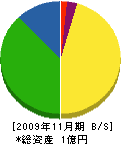 松尾建設 貸借対照表 2009年11月期