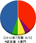 福山組 貸借対照表 2012年7月期