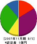 松本土木 貸借対照表 2007年11月期