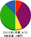 吉田開発 貸借対照表 2012年2月期