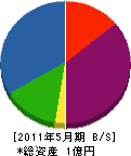 葵テック 貸借対照表 2011年5月期