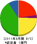 塚元木工 貸借対照表 2011年4月期