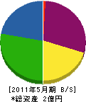 山田緑地建設 貸借対照表 2011年5月期