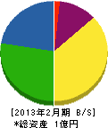 栄明電気 貸借対照表 2013年2月期