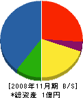 滝川工務所 貸借対照表 2008年11月期