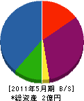 正田建設 貸借対照表 2011年5月期