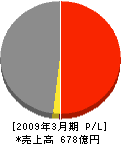 大日本土木 損益計算書 2009年3月期