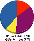 富士緑化 貸借対照表 2012年6月期