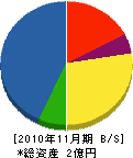 米江組 貸借対照表 2010年11月期