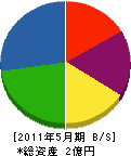 キッコウ・ジャパン 貸借対照表 2011年5月期