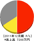 岩男工業 損益計算書 2011年12月期
