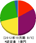 武藤建設 貸借対照表 2012年10月期