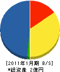小島工業 貸借対照表 2011年1月期