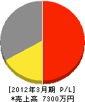 矢内電気工事 損益計算書 2012年3月期