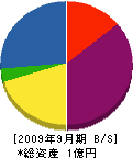 飯田組 貸借対照表 2009年9月期