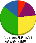 鈴木組 貸借対照表 2011年5月期