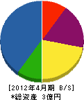 昭和産業 貸借対照表 2012年4月期