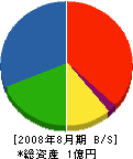大松 貸借対照表 2008年8月期
